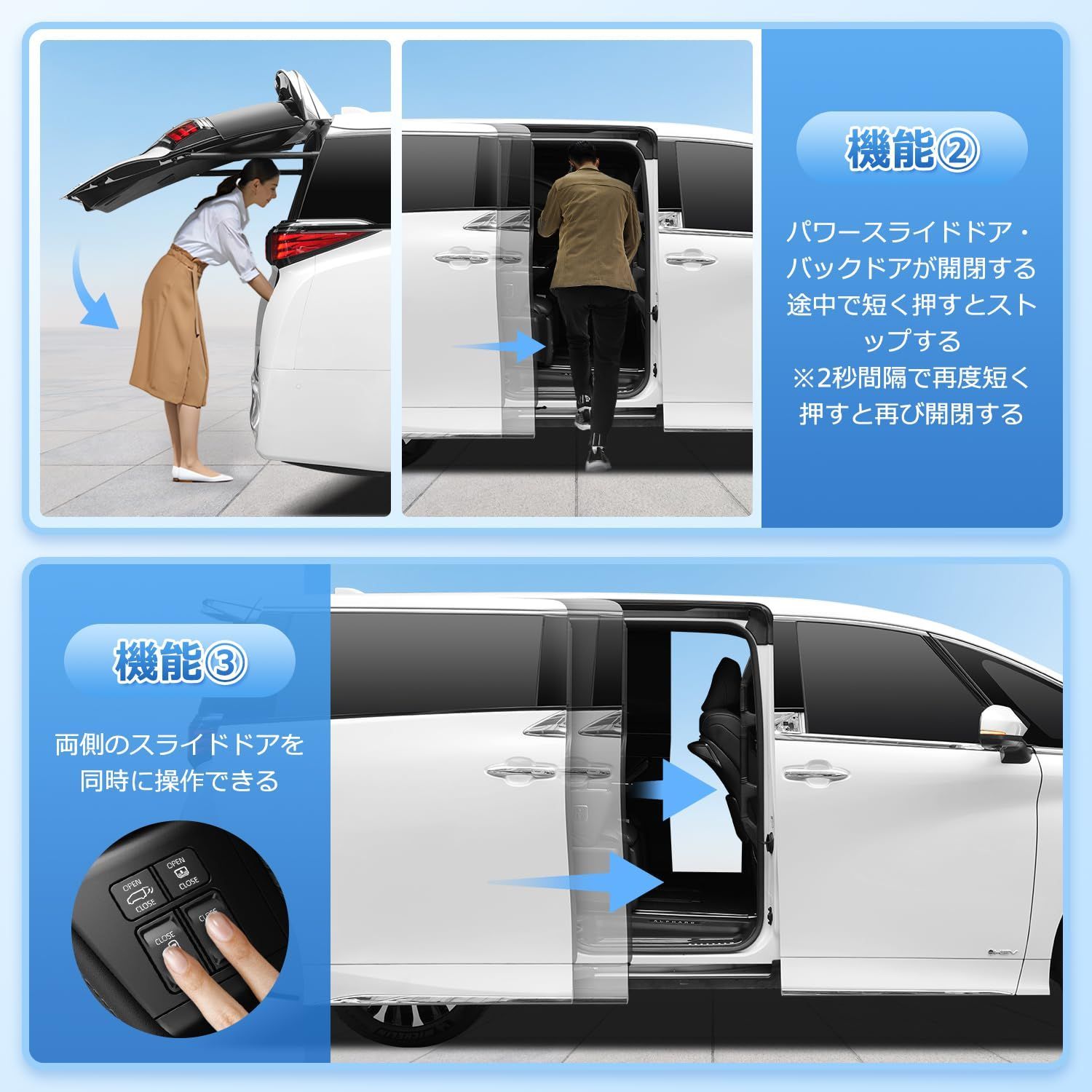 運転席スライドドアスイッチキット ALPHARD/VELLFIRE 40系