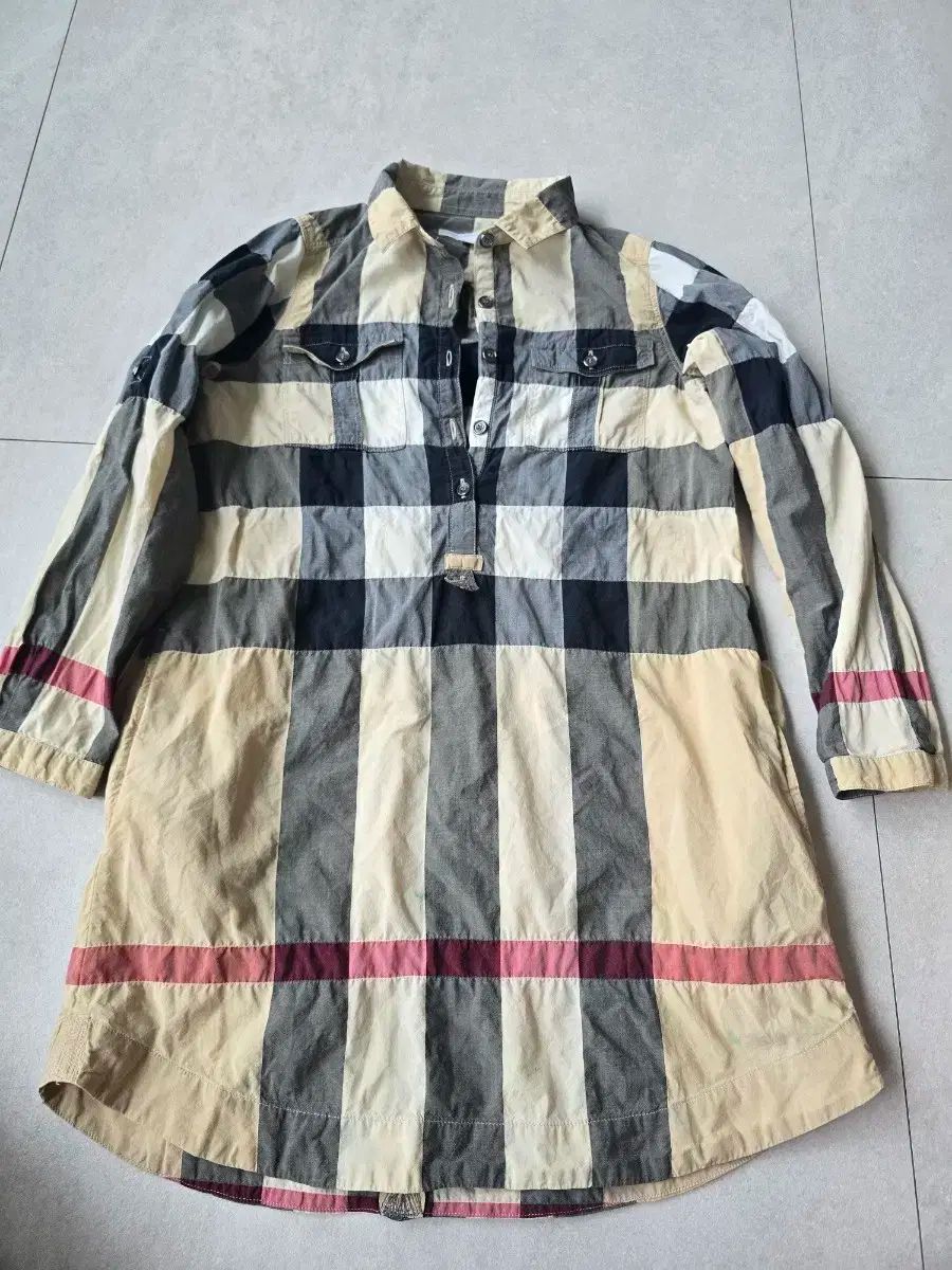 BURBERRY(バーバリー ) キッズ チェック シャツ ワンピース 8y 128