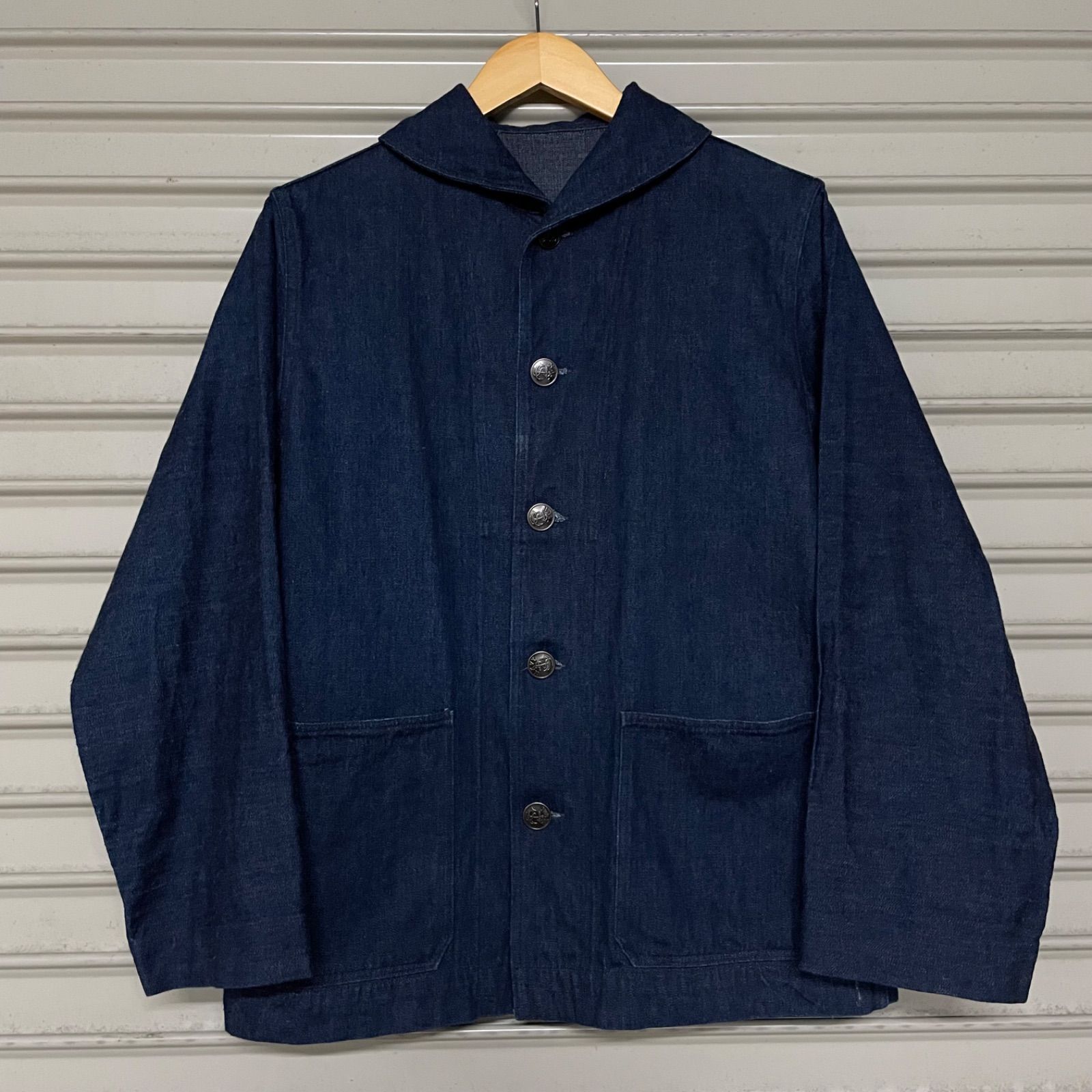 WAREHOUSE ウェアハウス デッキジャケット NAVY デニム チェンジボタン