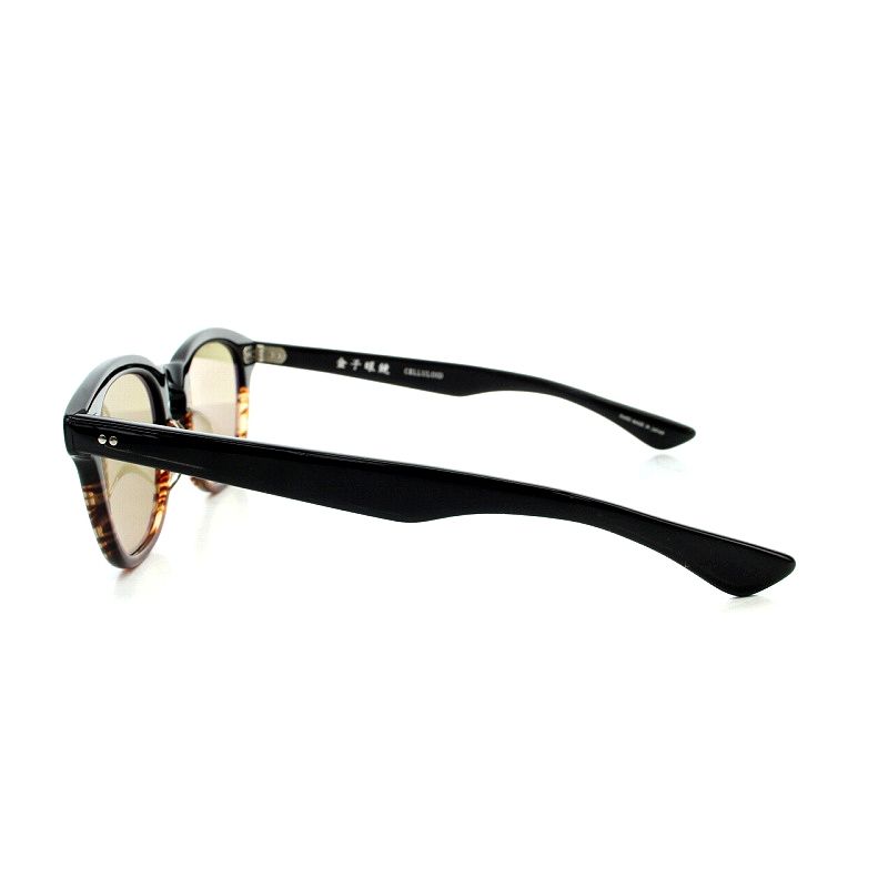 金子眼鏡 KANEKO OPTICAL セルロイドサングラス べっ甲柄 黒 ブラック