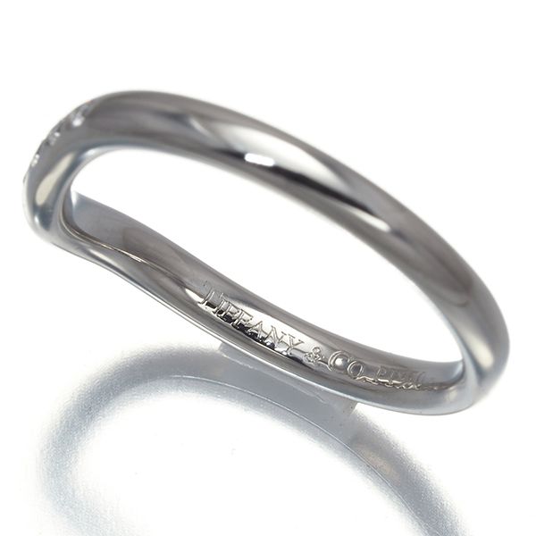 ティファニー リング ダイヤ ダイヤモンド カーブドバンド 9P ピンキー  