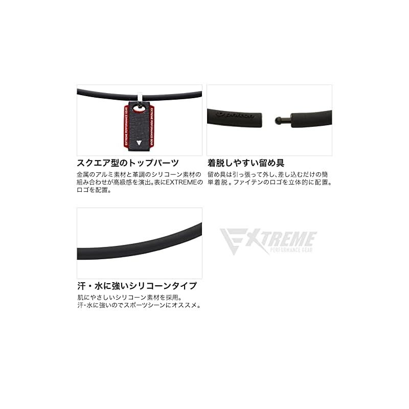 phiten(ファイテン) ネックレス RAKUWAネック EXTREME スクエア