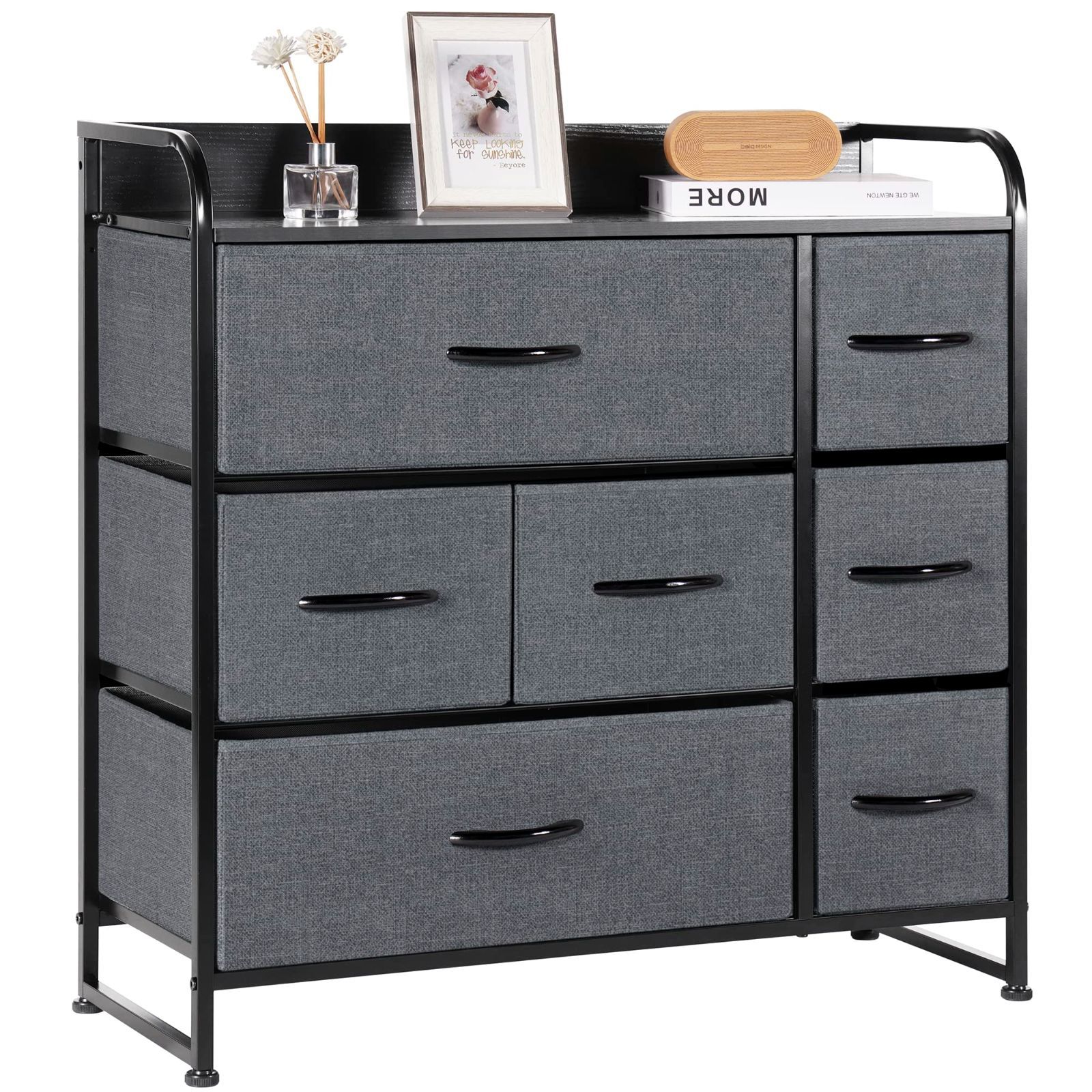 北欧風 おしゃれ 引き出し 良い 洋服収納 布製 リビング収納 グレー