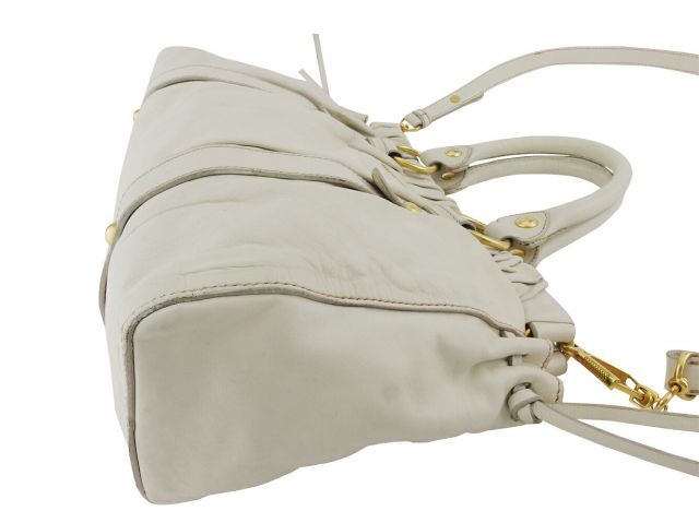 ミュウミュウ 2WAY ショルダーバッグ ハンド バッグ レディース