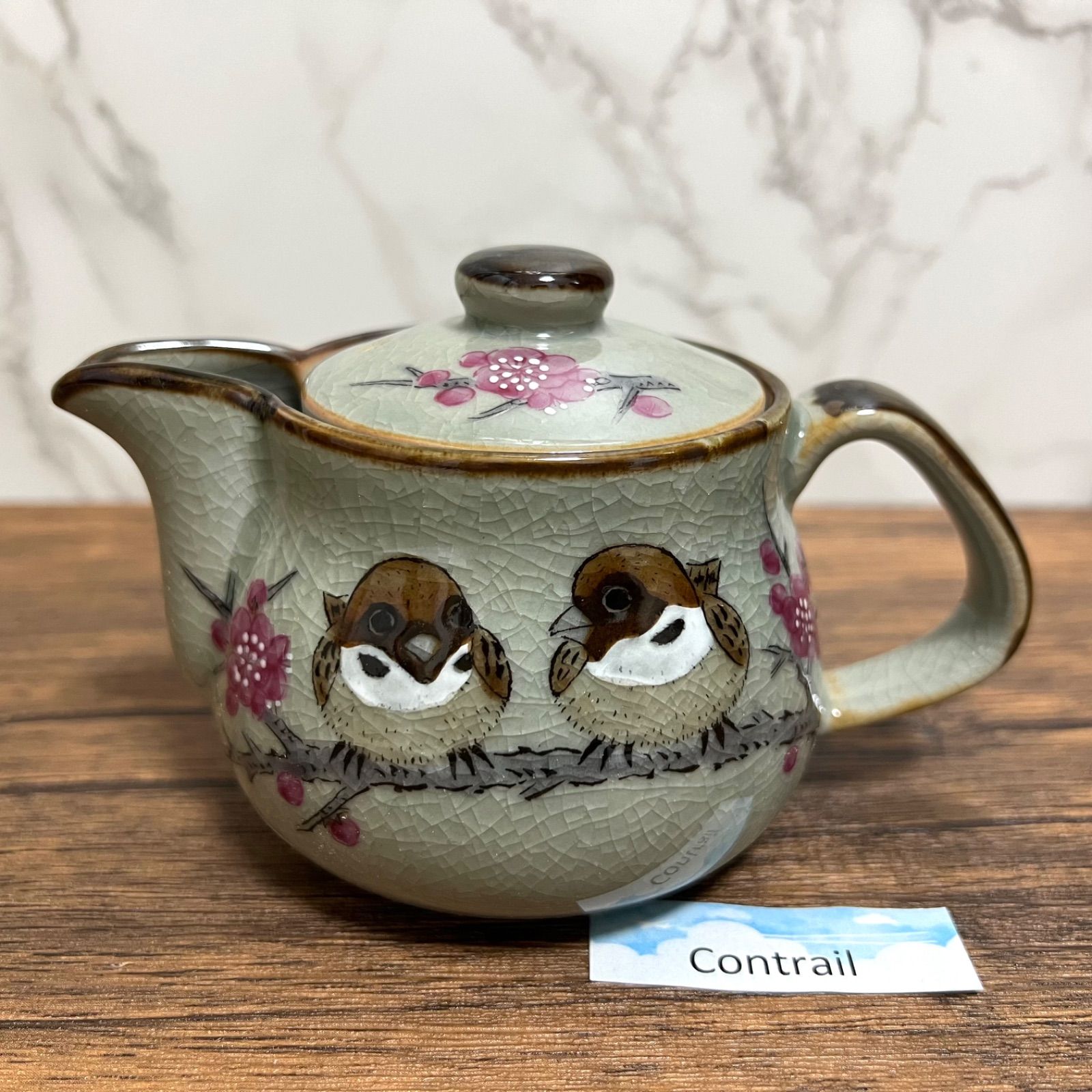 九谷焼】ポット 急須 スズメ 250ml K8-542 Kutani Ware Teapot