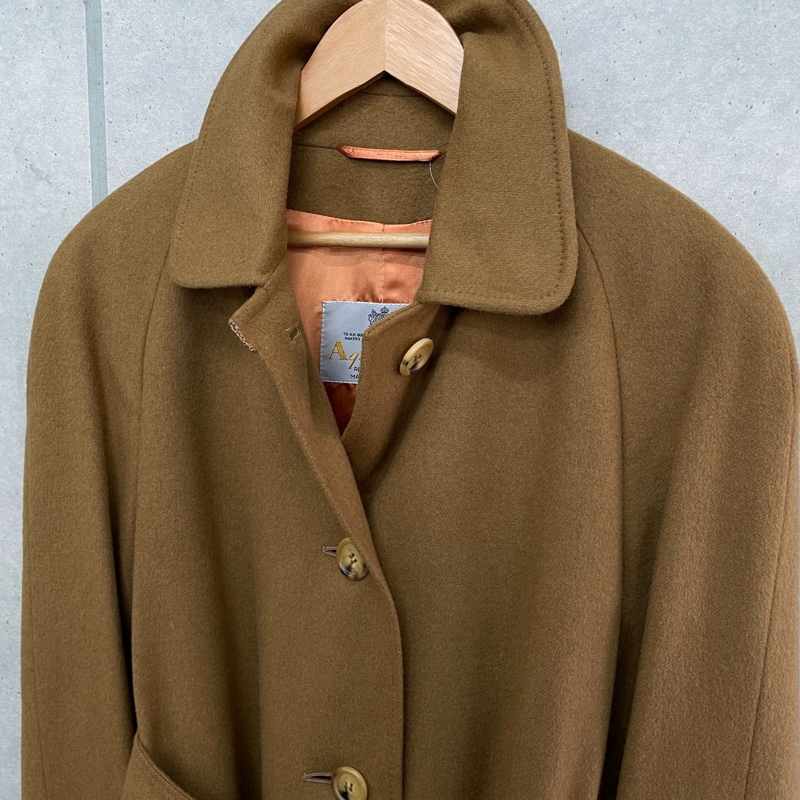 アクアスキュータム Aquascutum トップ カシミヤ100％ ロングコート