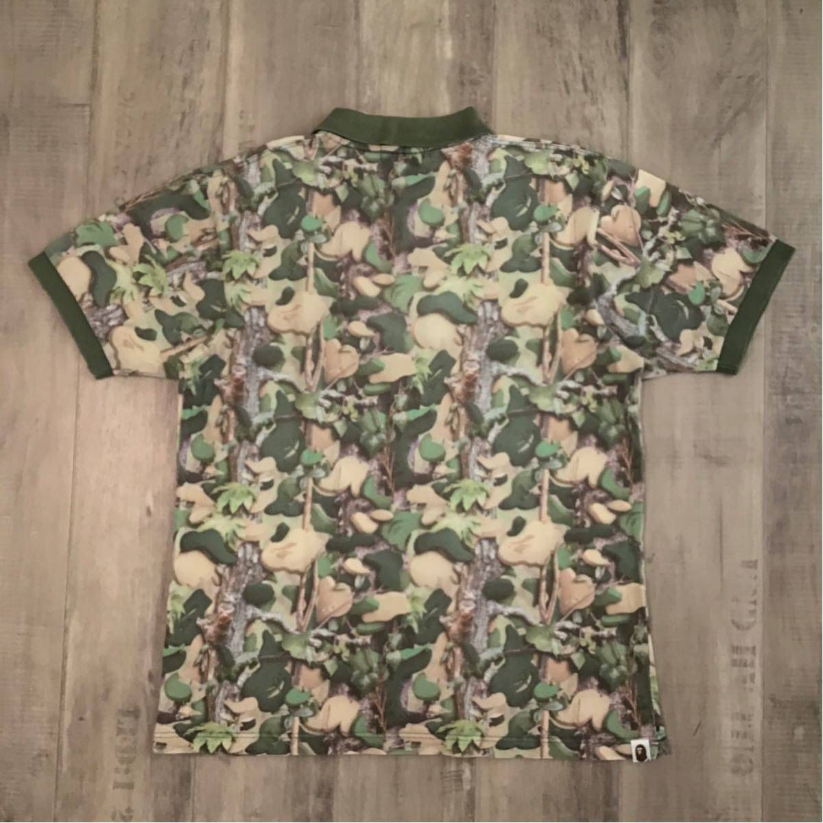 BAPE camo ポロシャツ a bathing ape ベイプ エイプ 迷彩 - メルカリ