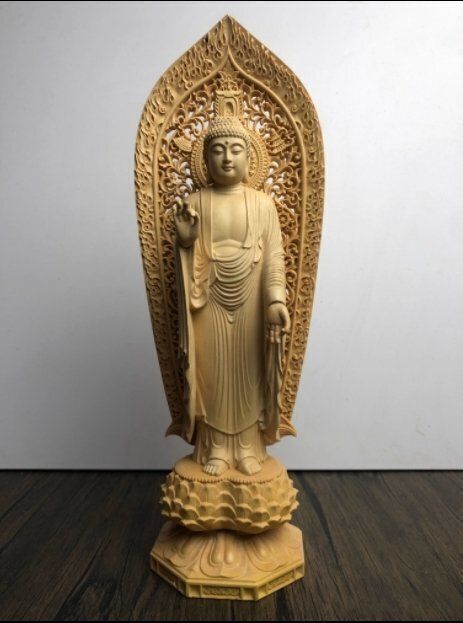 極上品 木彫仏像 Amazon.co.jp: 極小仏 風神 （木製：ツゲ）＿木彫り 仏像 仏像