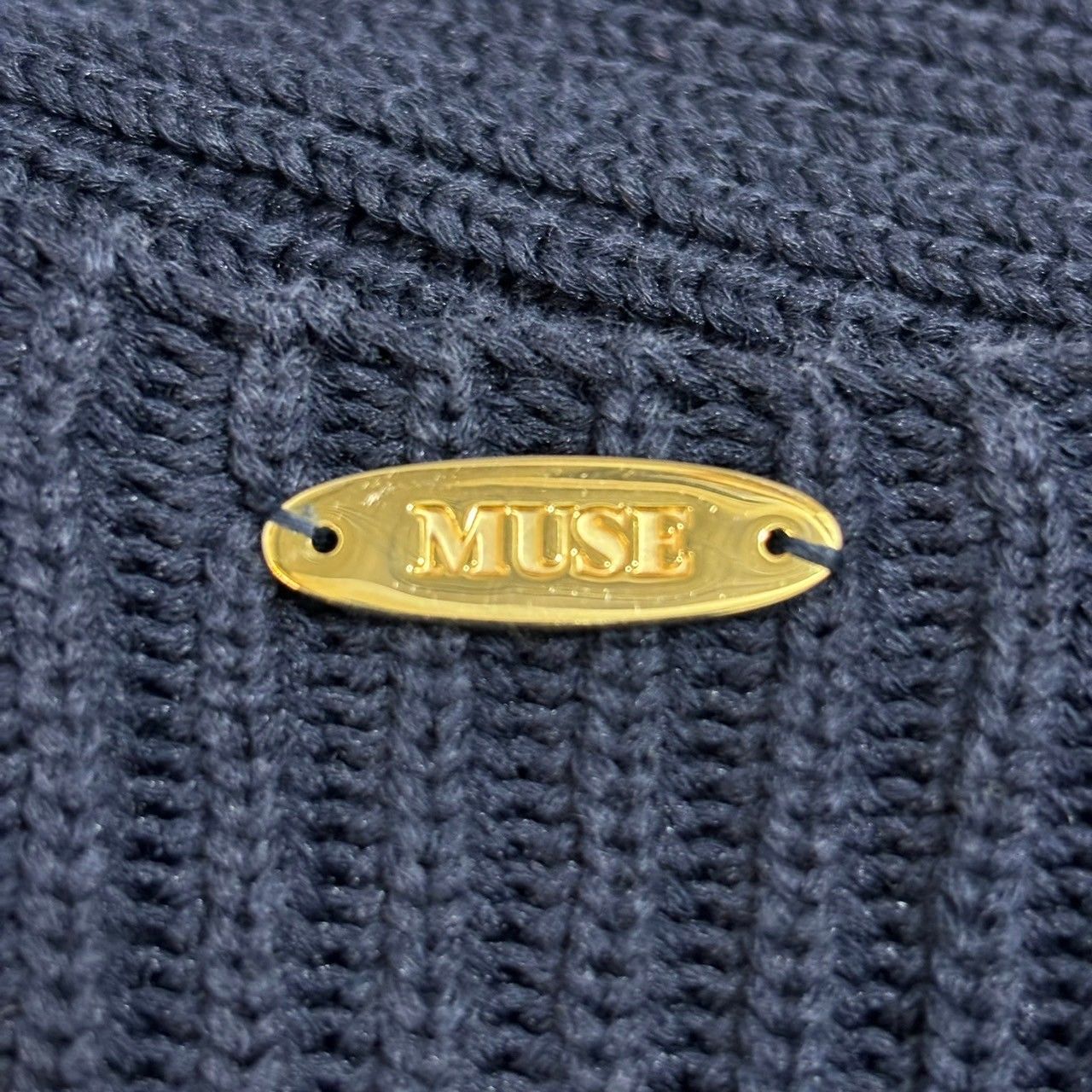 美品★ミューズ ドゥ ドゥーズィ エムクラス MALU アゼ プルオーバー 茶 MUSE de Deuxieme Classe (ミューズドゥドゥーズィエムクラス) MALU