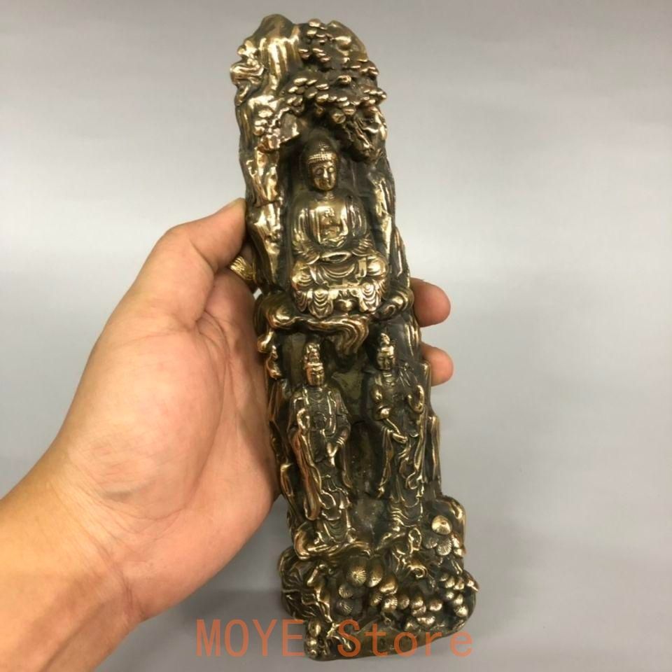 仏教美術 仏像 西方三聖菩薩仏像 仏堂奉納 装飾品 工芸品 置物