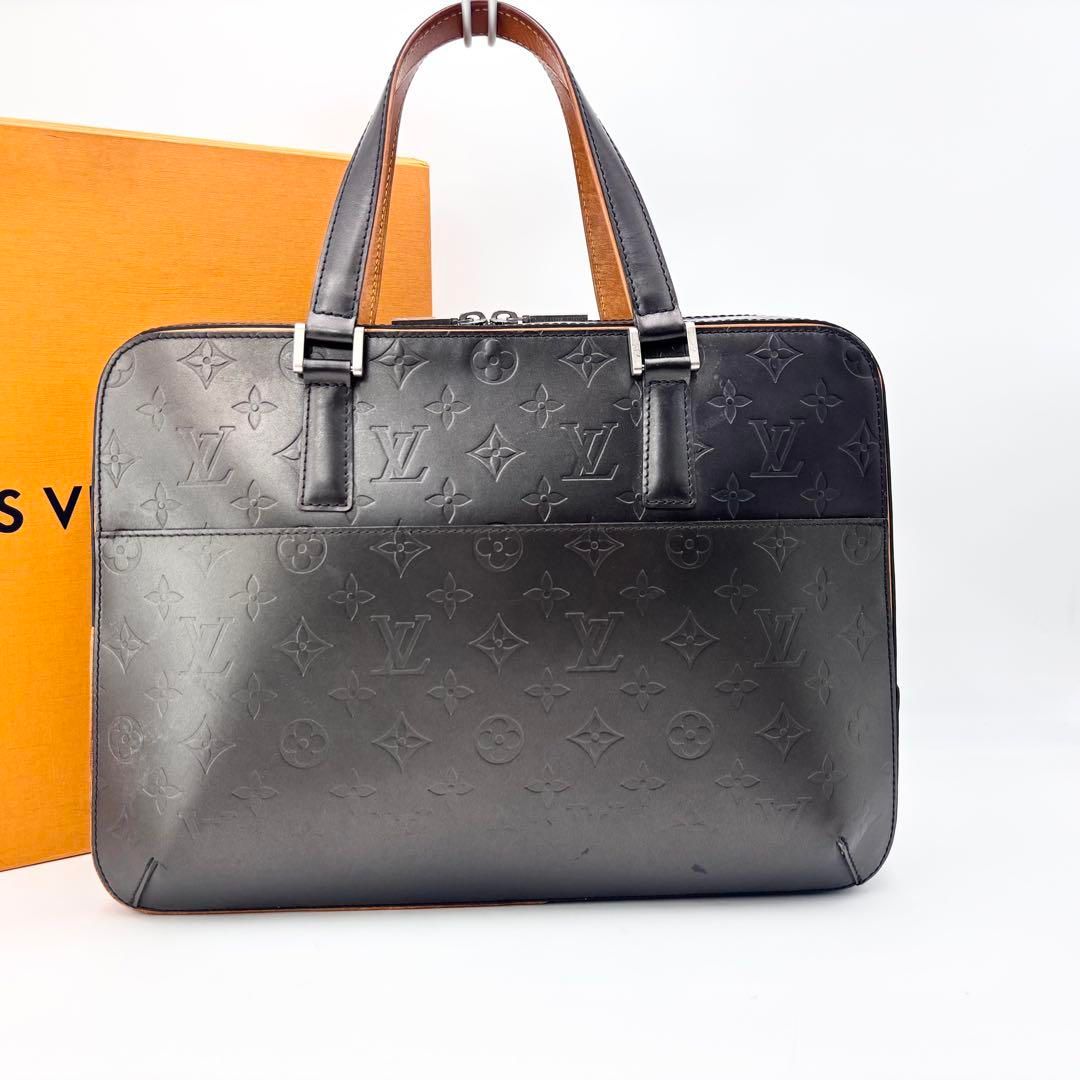 ルイヴィトン M55132 モノグラムマット マルデン ノワール ブリーフケース バッグ ブラック 黒 カーフレザー バック レザー 通勤 通学