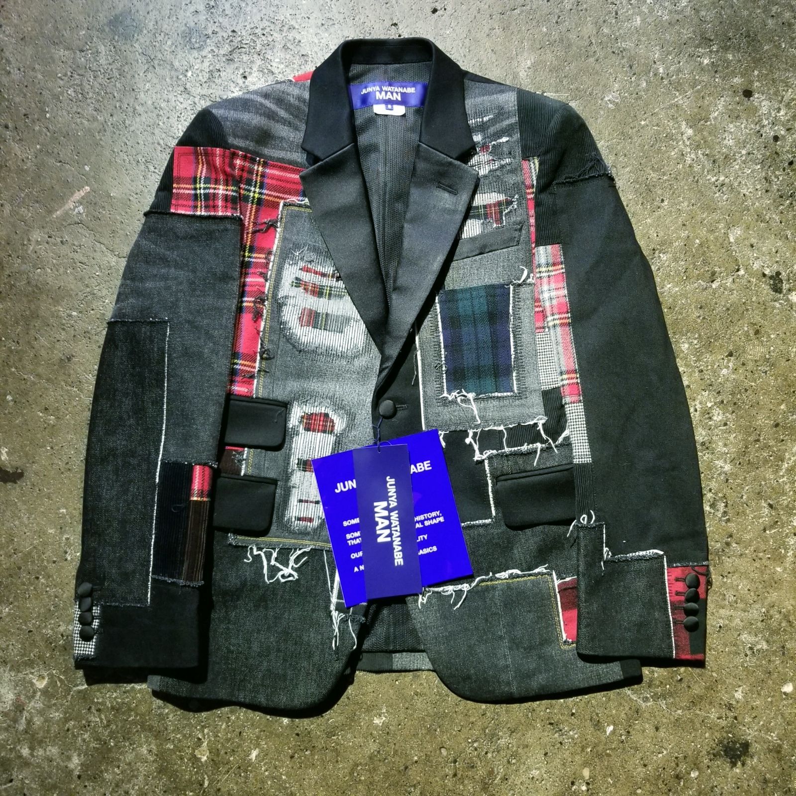 JUNYA WATANABE MAN 25ss 綿デニム パッチワークジャケット S