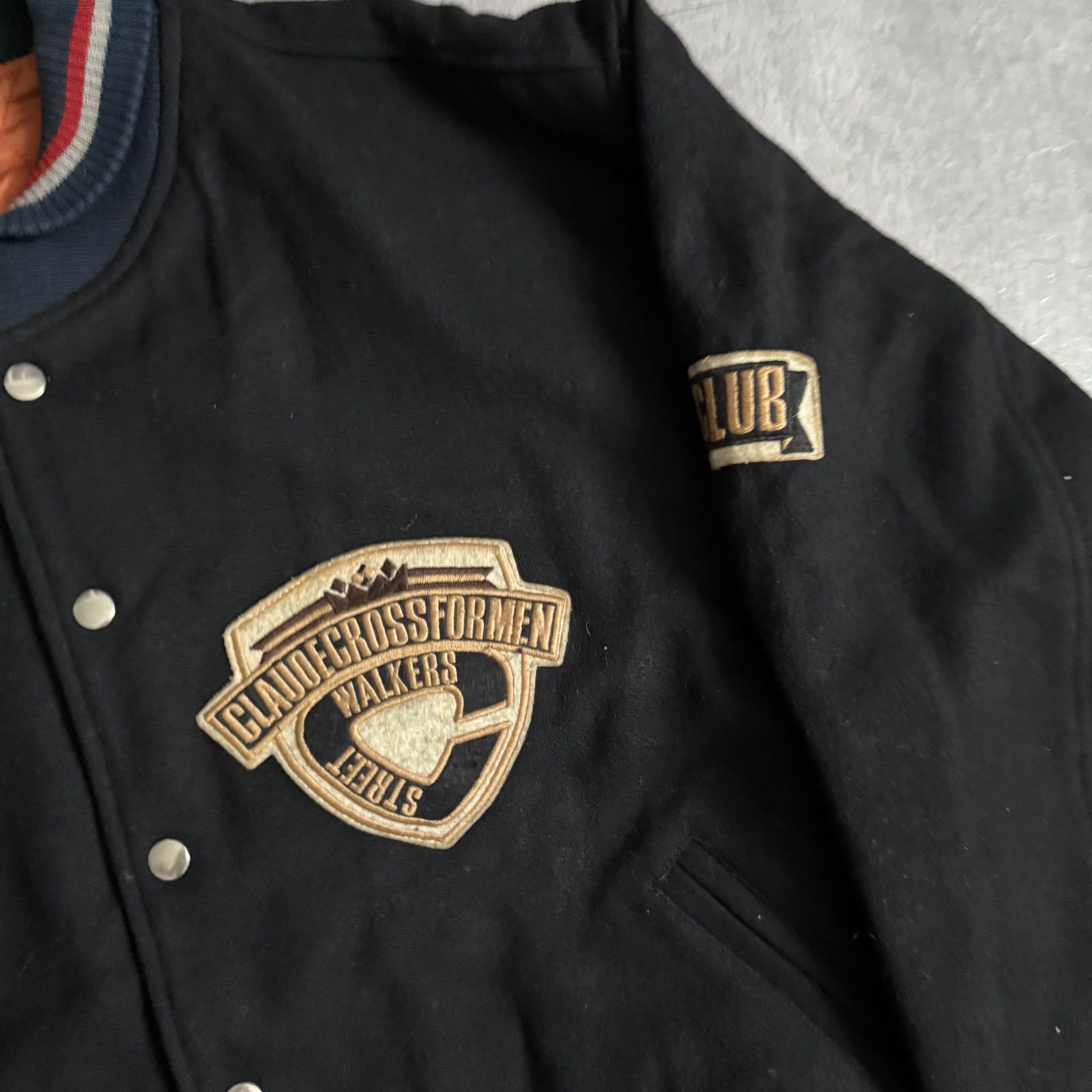 CLAUDE CROSS FOR MEN 90sヴィンテージ スタジャン ワッペン 黒
