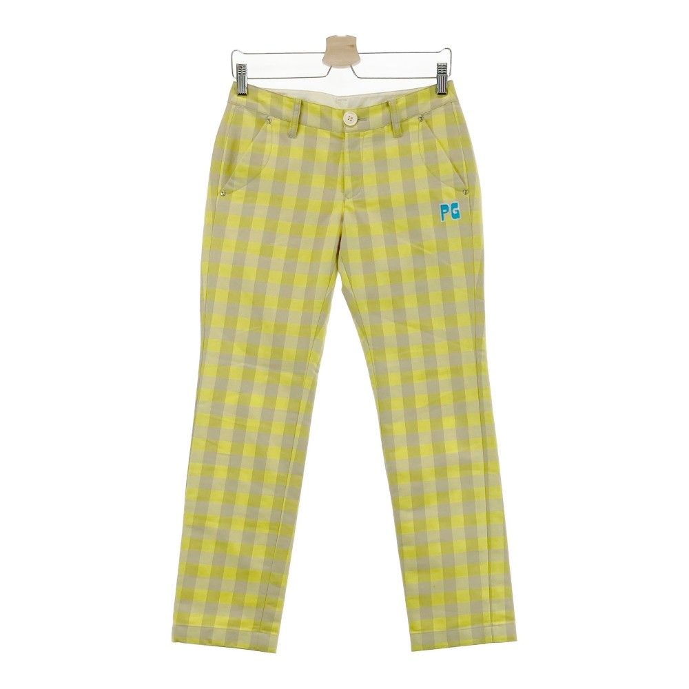 PEARLY GATES パーリーゲイツ ロング パンツ イエロー ゴルフ 1 中古