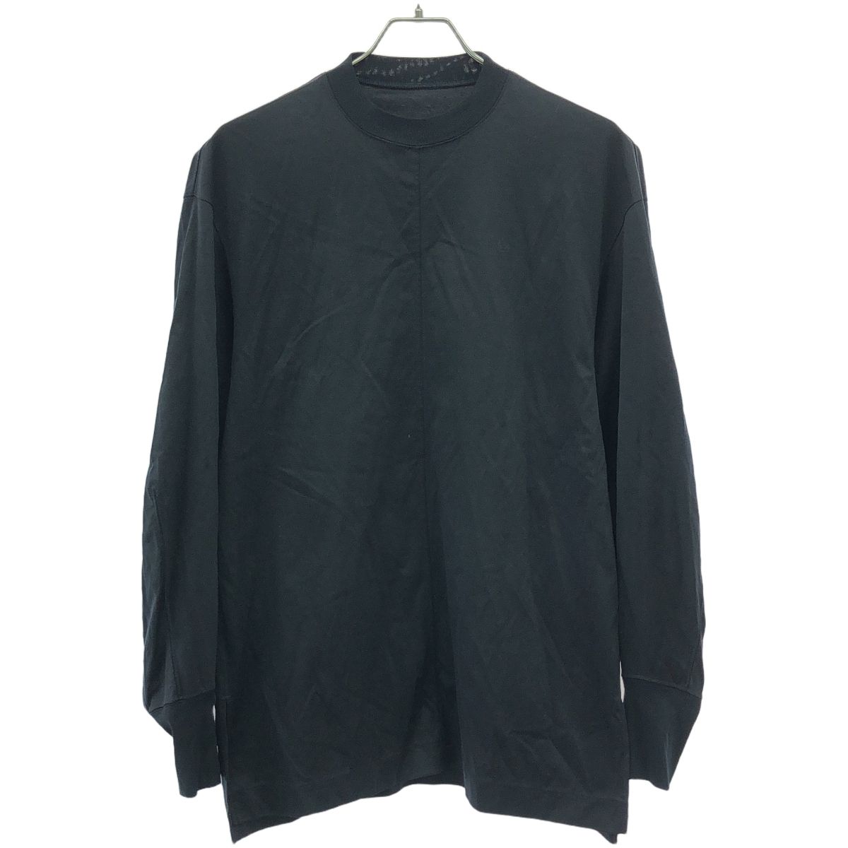 mame kurogouchi マメ クロゴウチ 23AW Mercerized Cotton Crew Neck Top ジャージークルーネックトップ カットソー MM23FW-JS052 ネイビー 1 ITUG4PVWMWR0 mame kurogouchi マメ クロゴウチ 23AW Mercerized Cotton Crew
