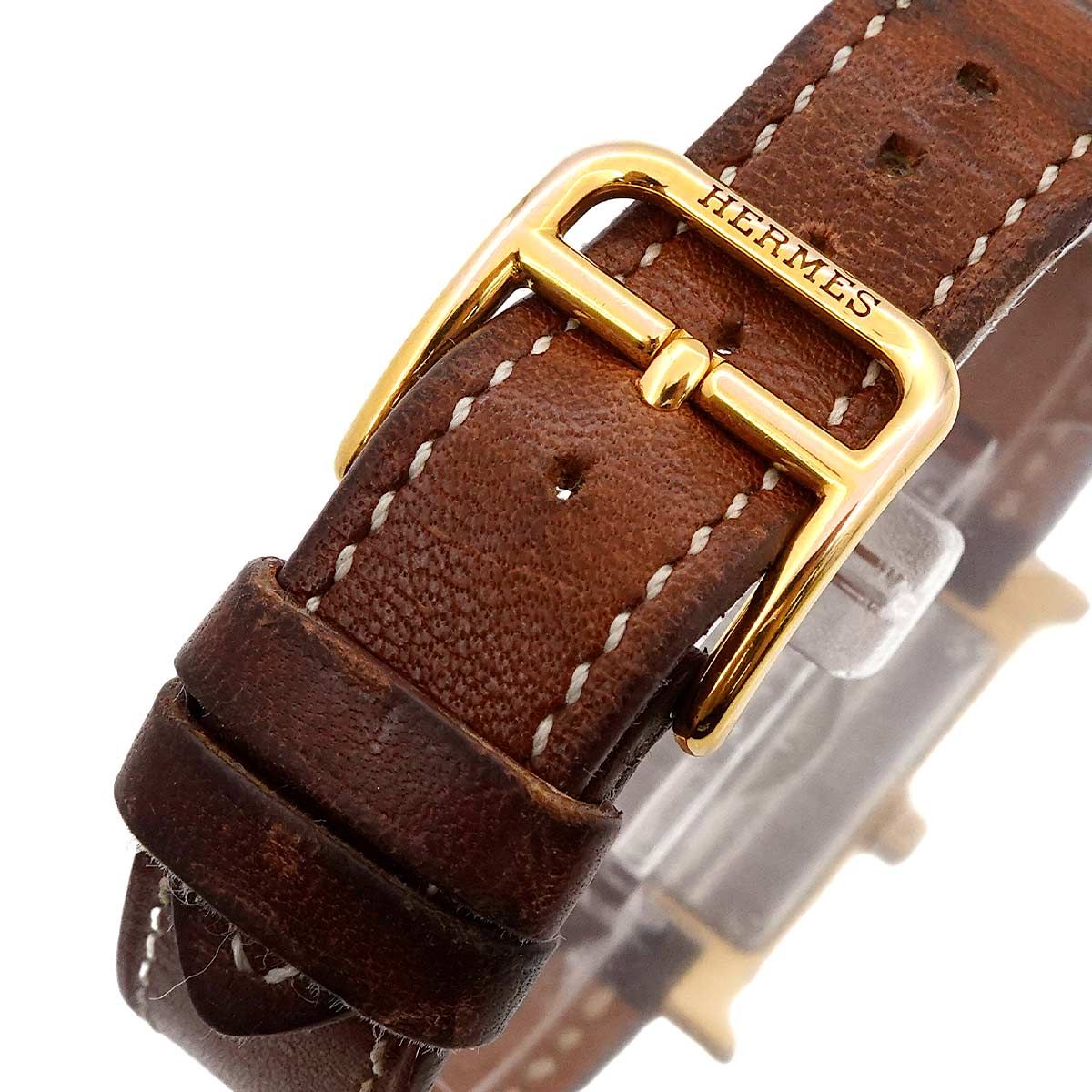 HERMES ブラウンレザー クォーツ腕時計 エルメスセリエウォッチ ボーイズ 腕時計 HERMES 中古 – 銀蔵オンライン