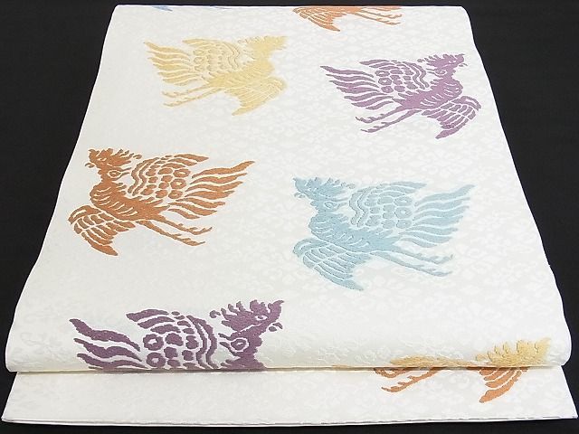 着物屋こころ□極上 俵屋 人間国宝 喜多川平朗 有職織物 六通柄