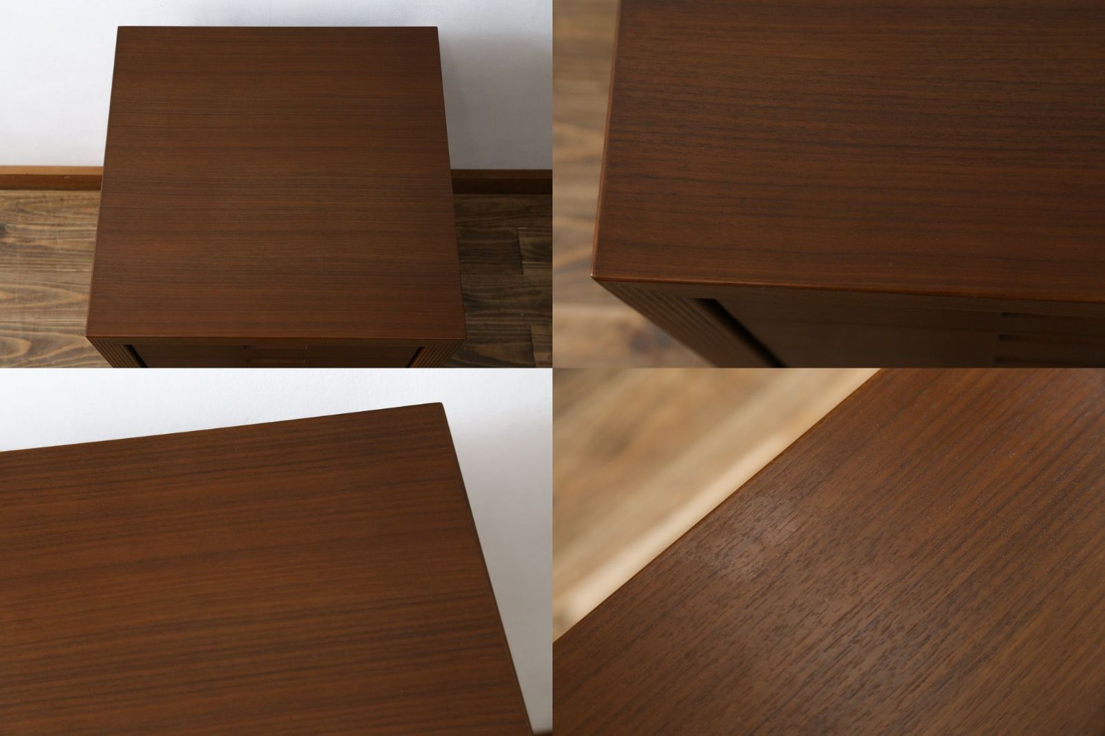 展示品 カンディハウス「ストライプ」ヒッコリー材ネストテーブル 　サイドテーブル 展示品 カンディハウス「ストライプ」ヒッコリー材ネストテーブル