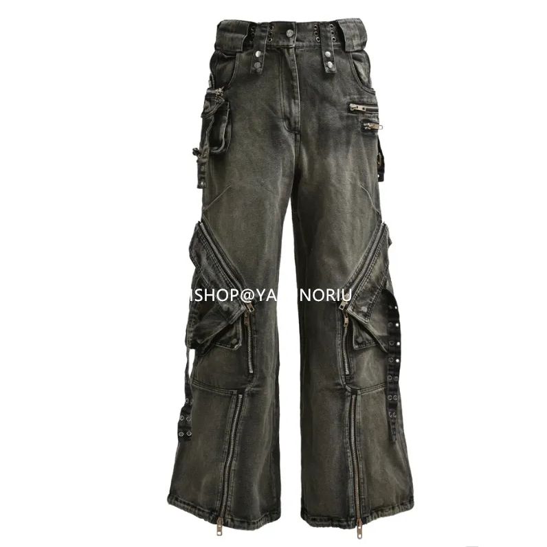 NO/FAITH STUDIOS CARGO DENIM PANTS  GRN S