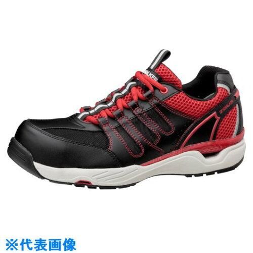2営業日で発送 midori-anzen 先芯入りスニーカー 通気底 ブラック レッド 27.5cm MPV-01-BK RD-27.5 1足
