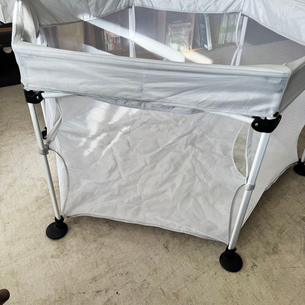 KATOJI ポータブル 折りたたみ ベビーサークル コロコロランド6 グレー