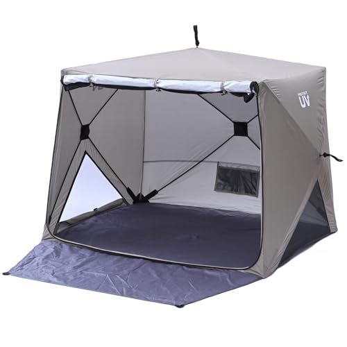 山善 ポップアップテント(シェード)　キューブワイド　未使用品 キャンパーズコレクション 山善] ポップアップテント 傘みたいに
