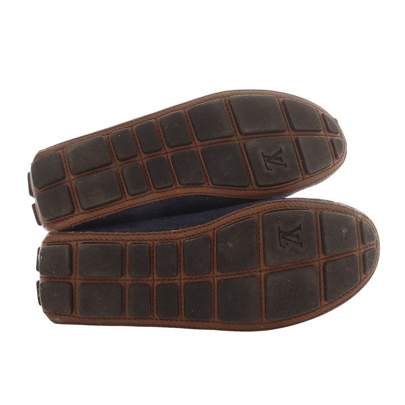 ルイヴィトン LOUIS VUITTON ドライビングシューズ スリッポン デニム  