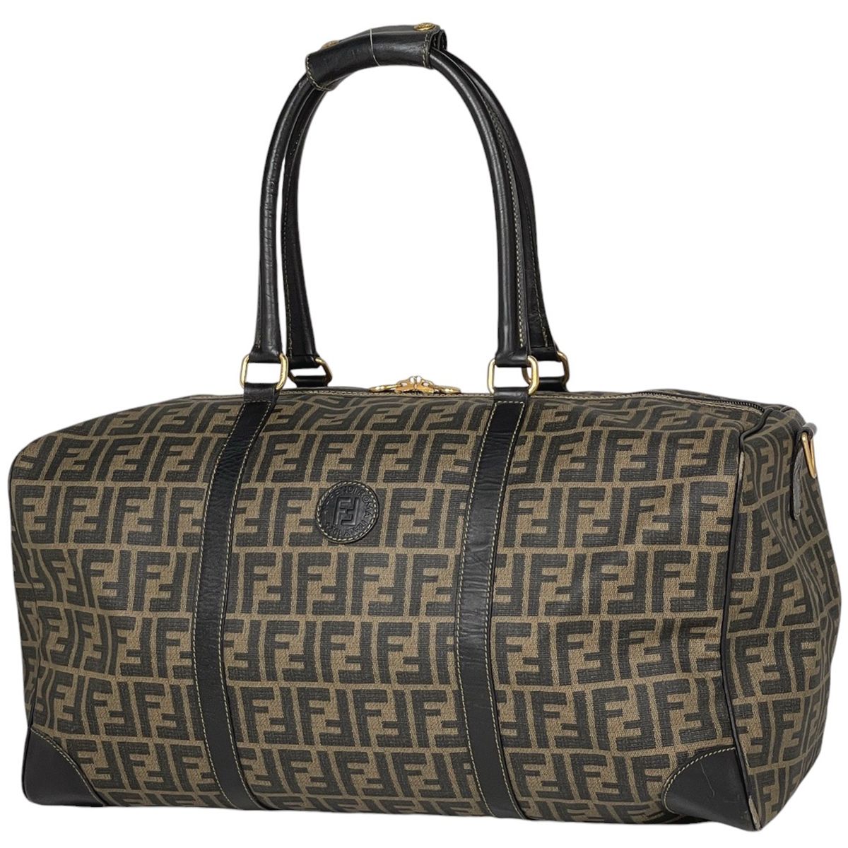 フェンディ FENDI ズッカ柄 ボストンバッグ ロゴ 手提げ ボストン 