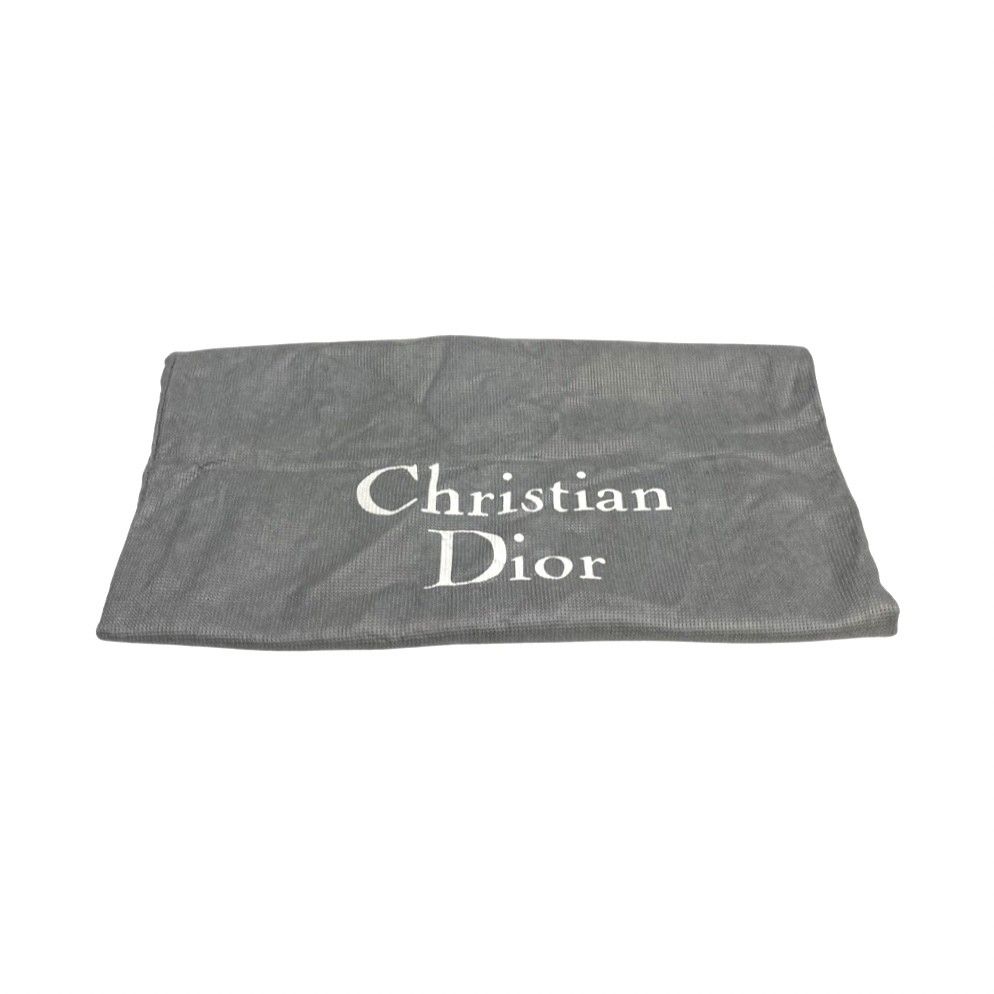 極 美品 保存袋付 Christian Dior ディオール CD ロゴ 千鳥格子 金具