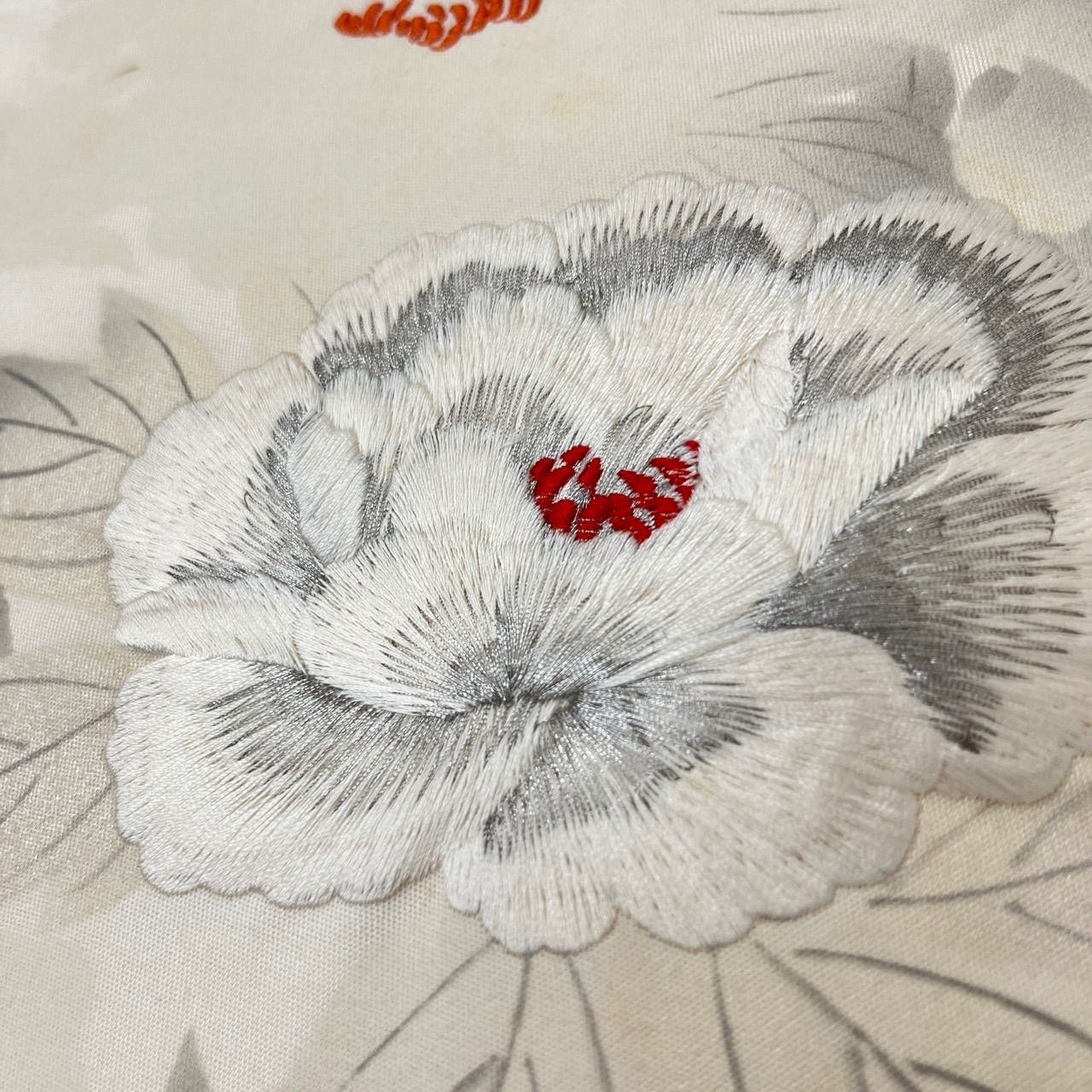 名古屋帯 刺繍 上品な花柄 染め 九寸 正絹 着物 MA-563 - メルカリ