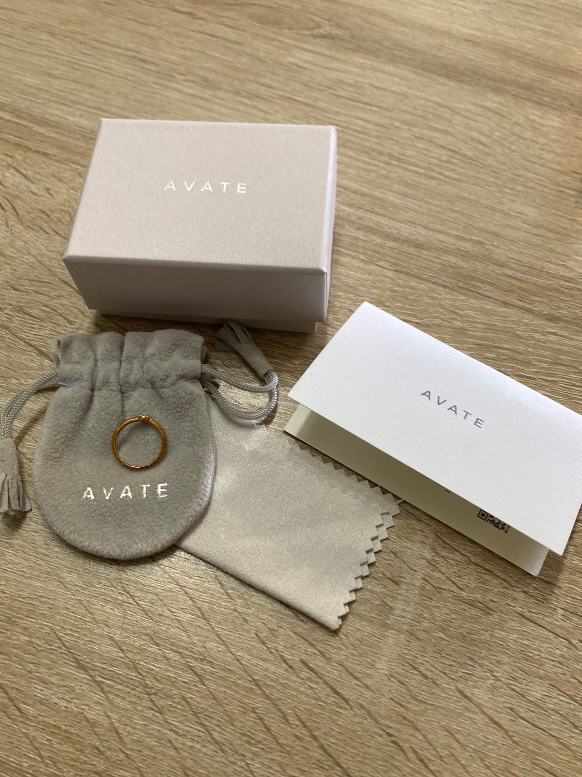 agete K10 ピンキーリング 1号 K10 agete ピンキーリング ミル打ち