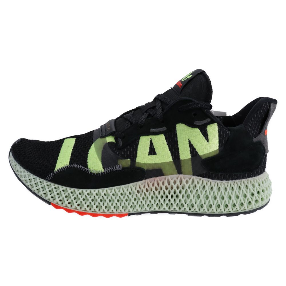 adidas (アディダス) ZX4000 4D EF9625 I Want I Can アイウォントアイキャン ローカットスニーカー ブラック US10.5/28.5cm