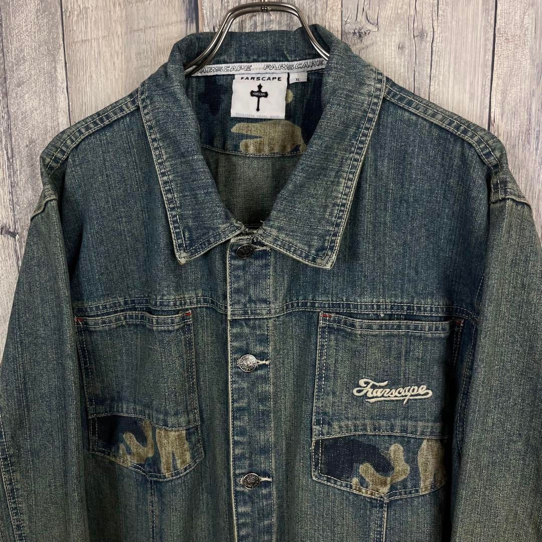 古着 FARSCAPE ファースケープ 90s 00s パイル地 セットアップ タグ