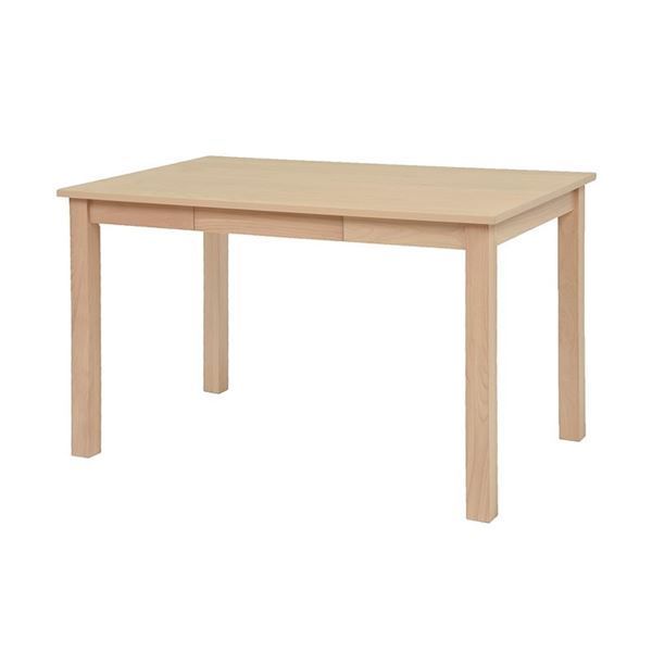 ダイニングテーブル 約幅120×奥行75×高さ70cm ナチュラル 引き出し2杯付 組立品 リビング ダイニング 在宅ワーク 引っ越し