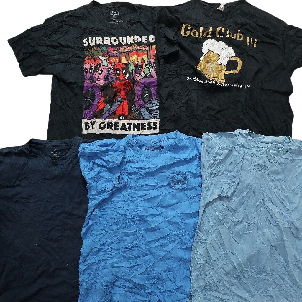 古着卸 まとめ売り カラーMix プリント 半袖Tシャツ 20枚セット