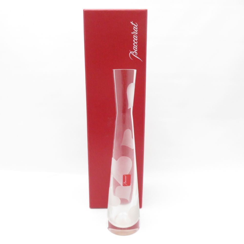 Baccarat バカラ パッション 花瓶 1点 ハート H23 フラワーベース 一輪挿し SU12027U2