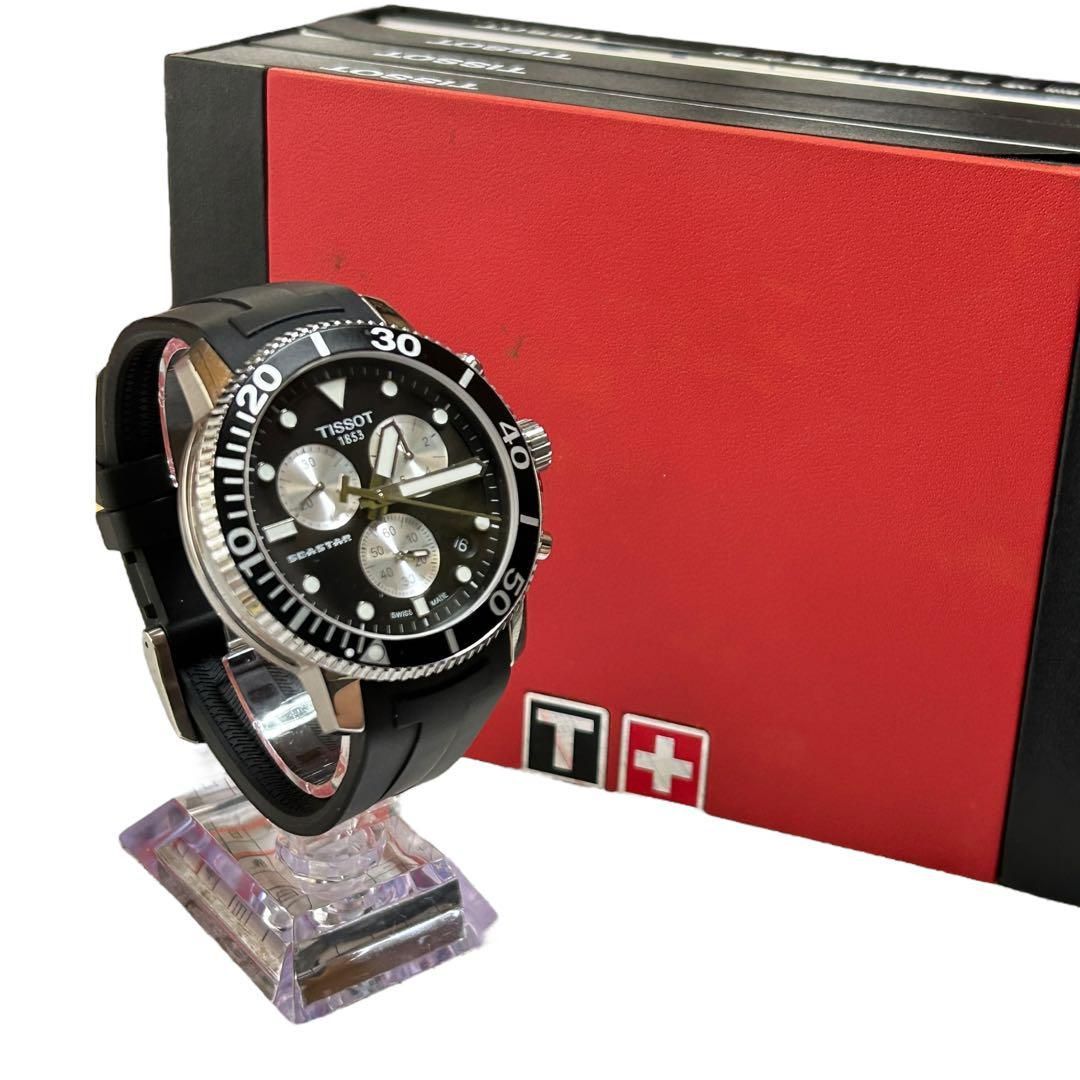 美品箱付きTISSOT シースター 1000 クロノグラフ T120417A