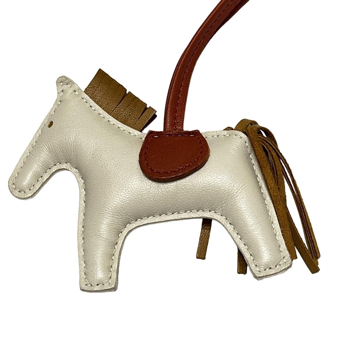 エルメス HERMES キーホルダー(チャーム) ロデオチャームPM アニョーミロ ブルーマルト×オレンジ 美品 キーホルダー ☆803 エルメス HERMES ロデオチャーム グレー キーホルダー エルメス