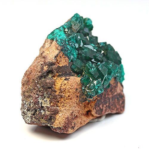 D373-3〕ダイオプテーズ（翠銅鉱）コンゴ産 Dioptase 鉱物【メール便