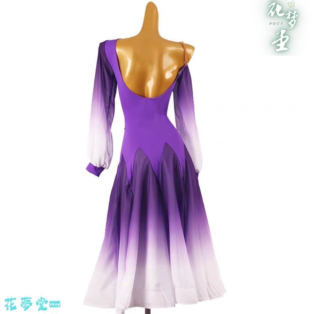 25年 ♥社交ダンス衣装 ダンスドレス ダンスウェア ダンス ドレス 撮影会 舞台 イベント 原野空間-68