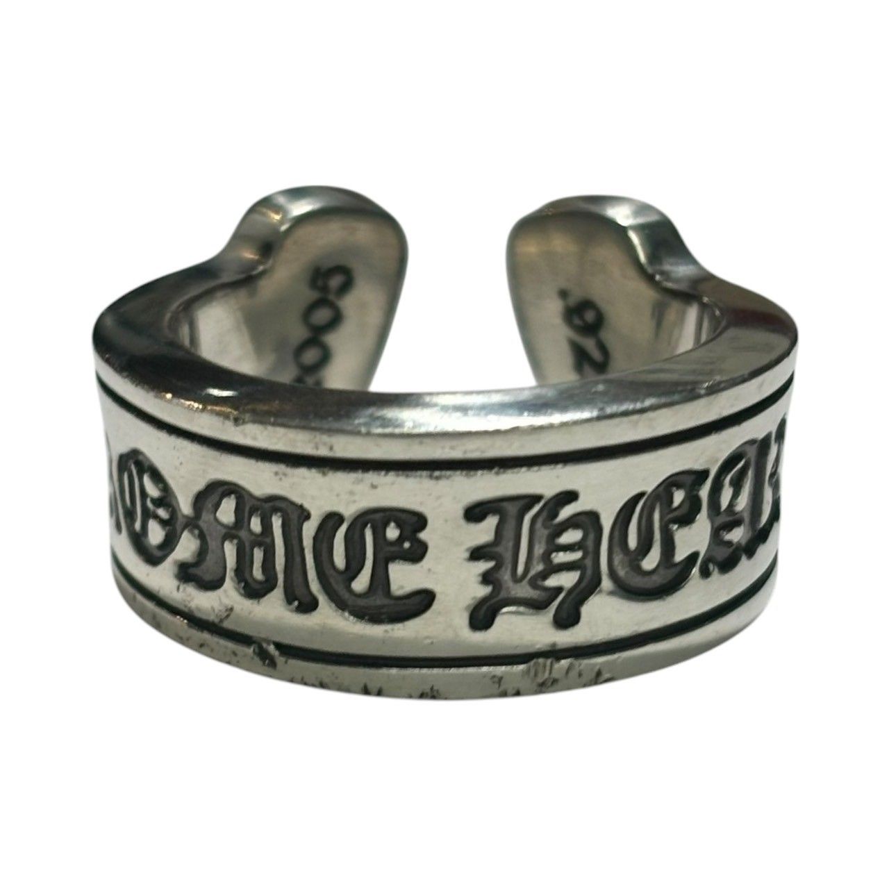 CHROME HEARTS(クロムハーツ) SCROLL LABEL RING ラージ スクロール 