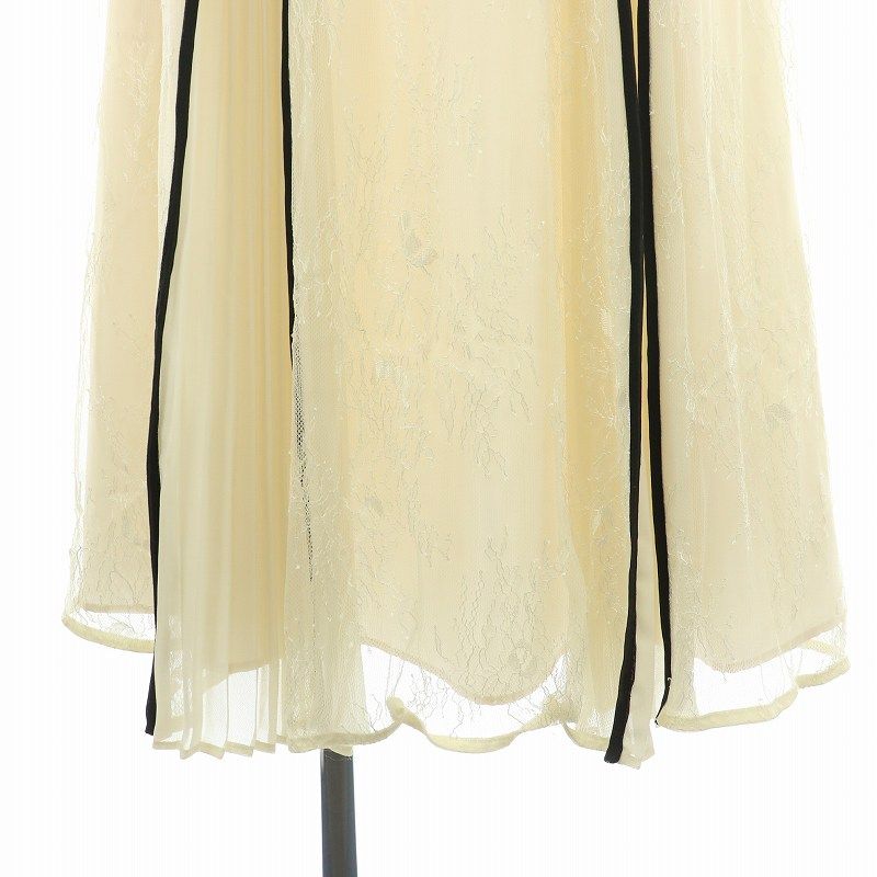 ジャスグリッティー JUSGLITTY 23AW レースマチプリーツドッキング