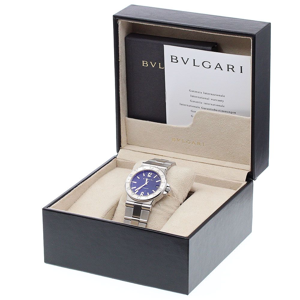 ブルガリ BVLGARI DG35S ディアゴノ デイト 自動巻き メンズ内箱 保証書付き_912592