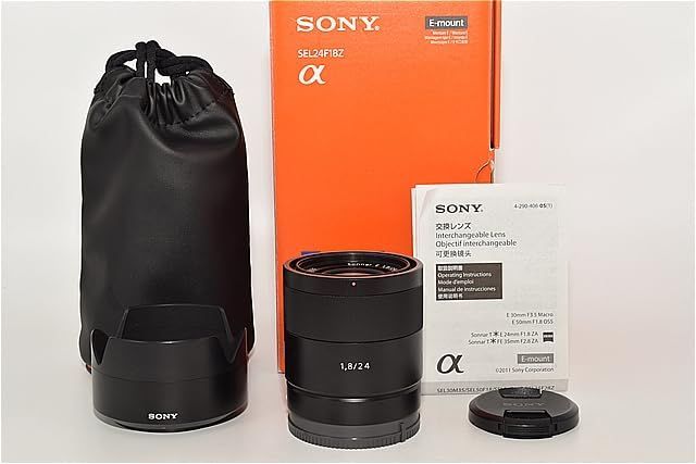 SONY 単焦点レンズ Sonnar T* 24mm F1.8 ZA ソニー Eマウント用 APS-C専用 SEL24F18Z ＃7627 - メルカリ