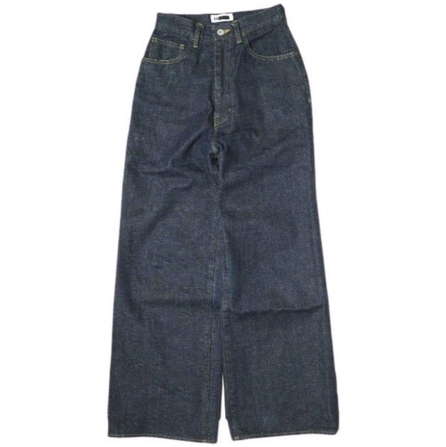 H BEAUTY-YOUTH エイチ ビューティーアンドユース 24SS デニムバギーパンツ 1614-243-6237 S Dark Indigo ユナイテッドアローズ ジップフライ ワイド ジーンズ ボトムス g22390