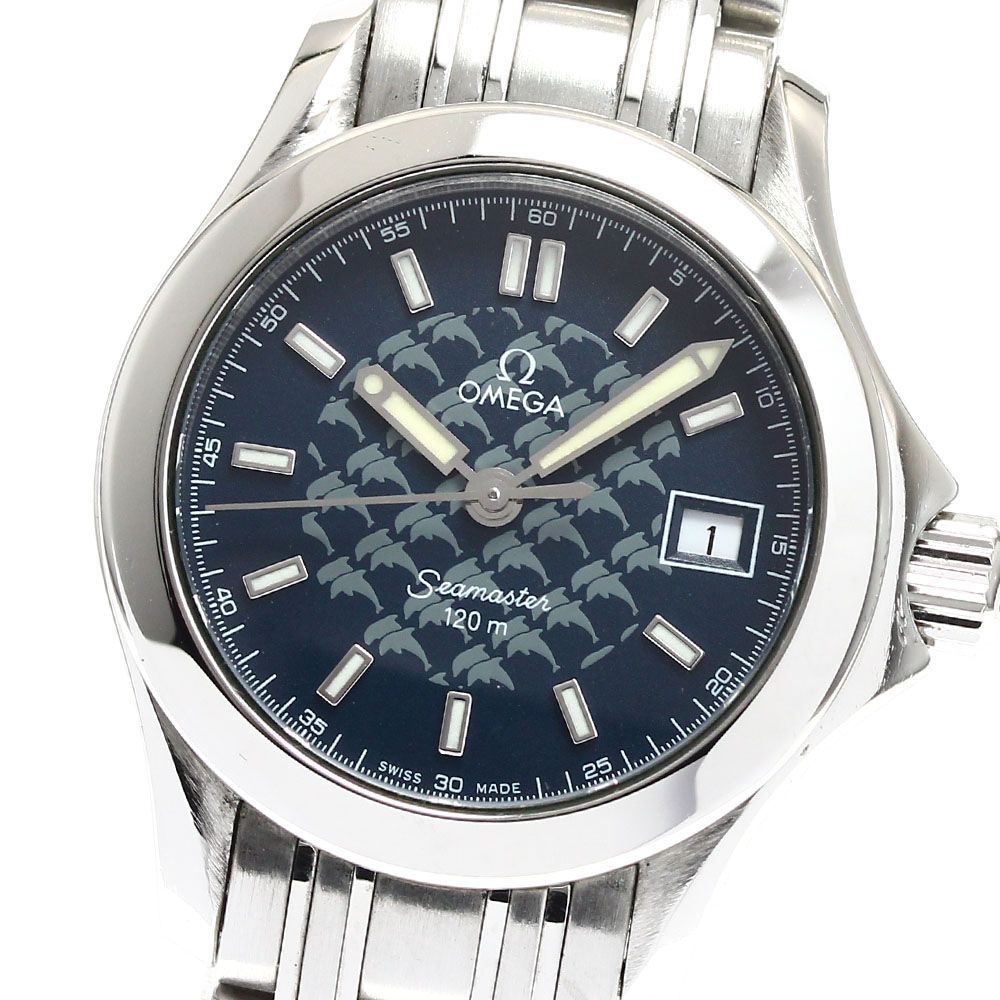 オメガ OMEGA 2588.80 シーマスター120 ジャックマイヨール2002 デイト  