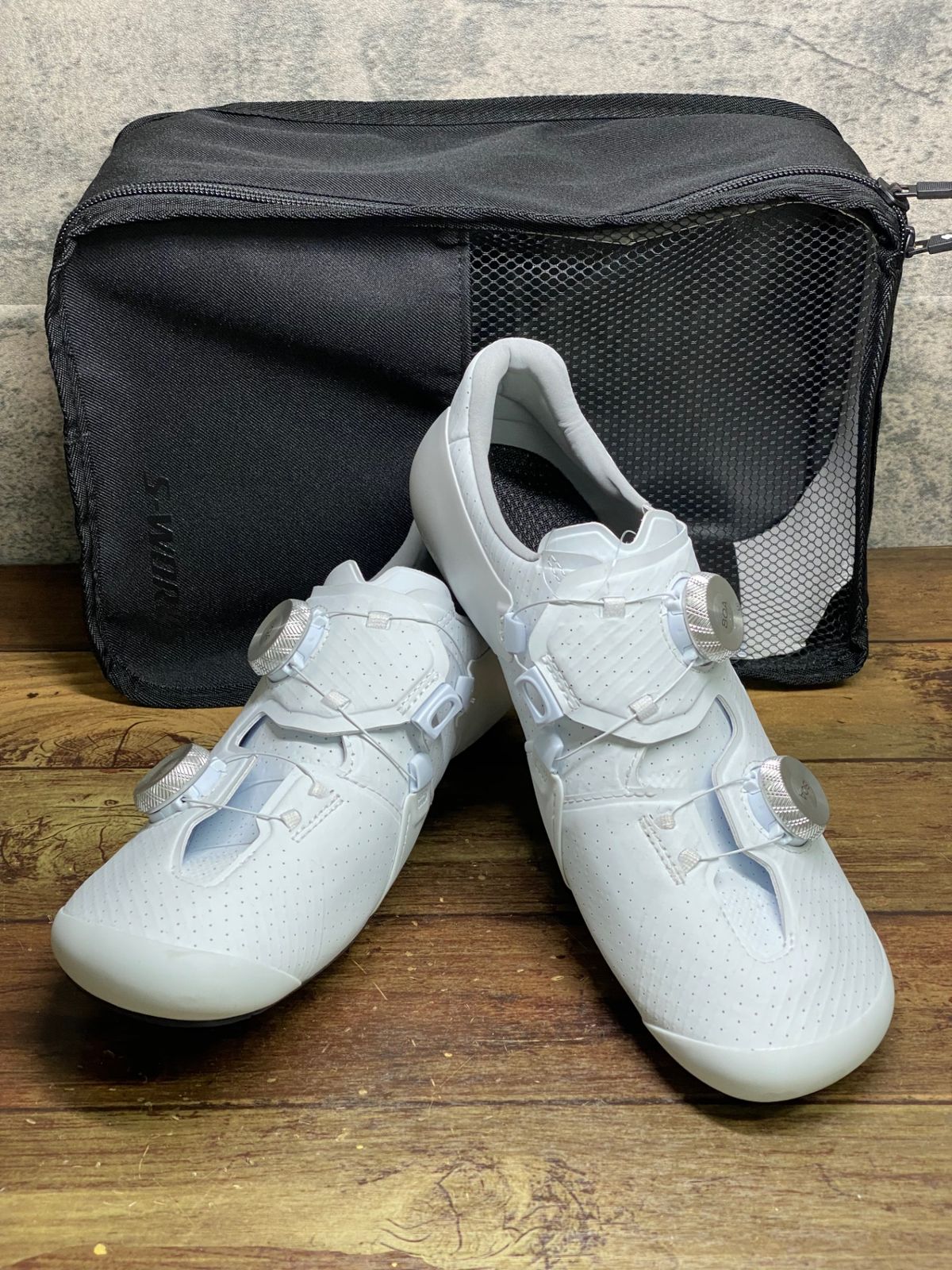 JM415 スペシャライズド SPECIALIZED エスワークス S-WORKS ARES 2 RD ビンディングシューズ 白 EU40.5 SPD-SL