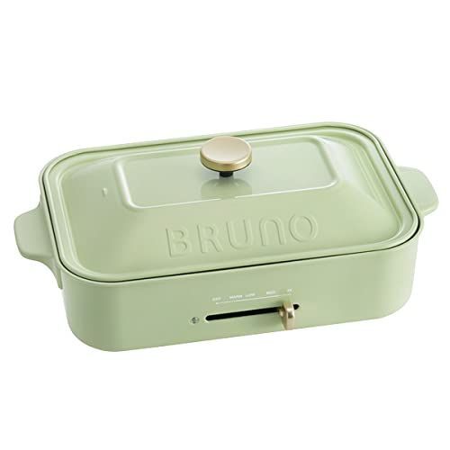 BRUNO コンパクトホットプレート [ ペールグリーン / 本体＆2種