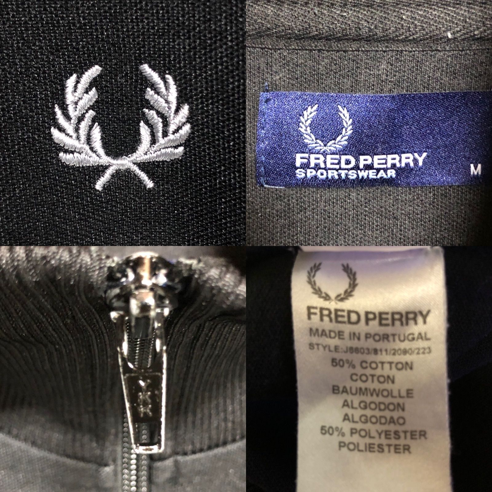 Fred Perry⭐️トラックジャケット/ジャージ M 刺繍トレファイル