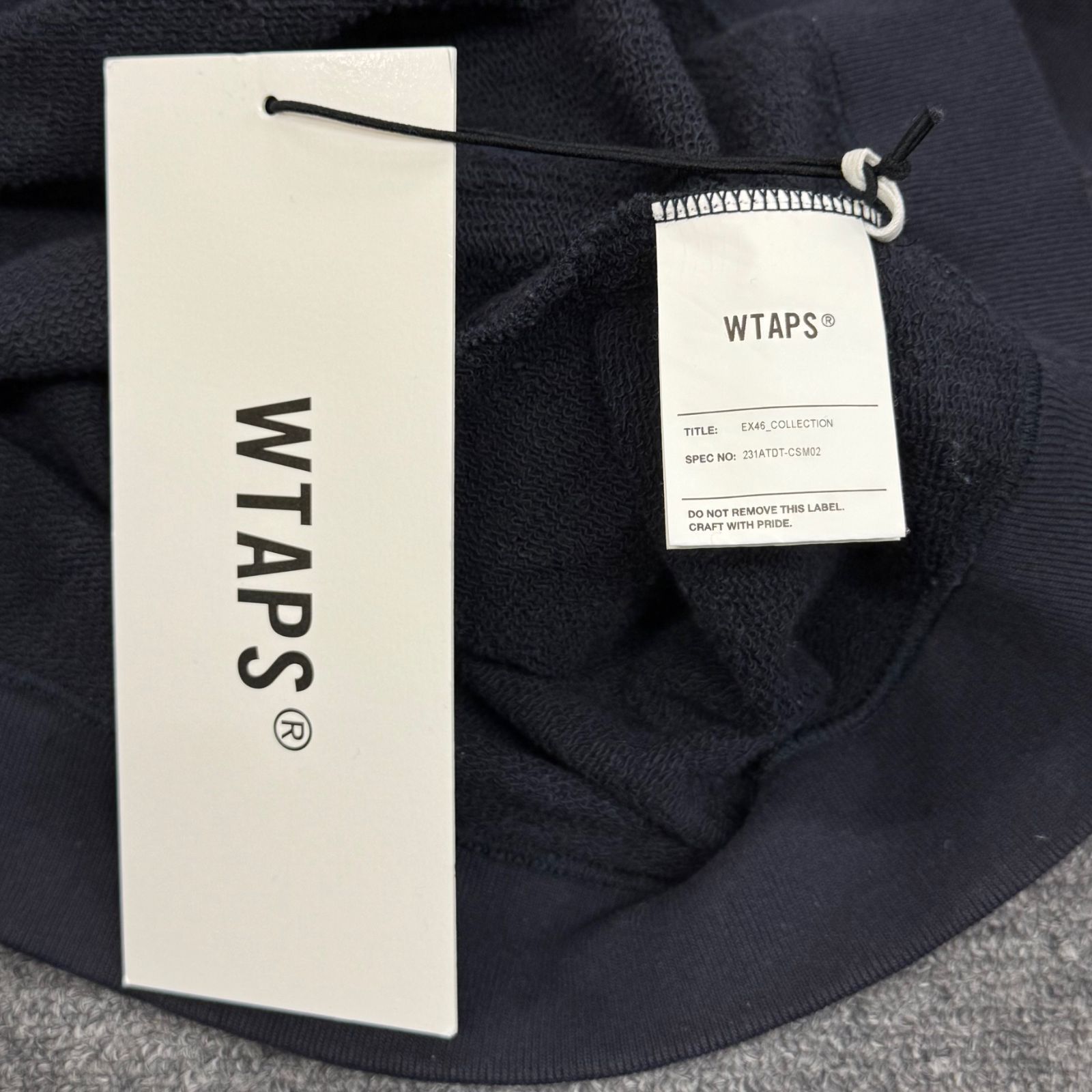 WTAPS 23SS DESIGN 01/SWEATER/COTTON.COLLEGE クルーネック